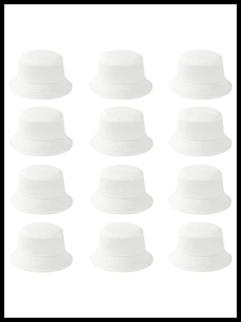 12 Pack Cotton Bucket Hats for Women Men Fishing Hiking UPF 50+